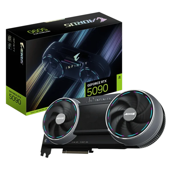 AORUS GeForce RTX™ 5090 INFINITY 32G_01 GIGABYTE AORUS GeForce RTX 5090 INFINITY 32GB GDDR7 512-bit PCIe 5.0 DLSS 4 Graphics Card GV-N5090AORUS-IF-32GD