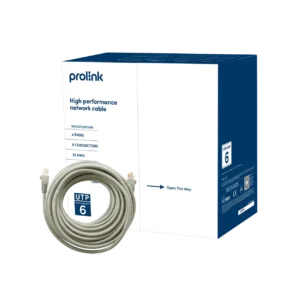 Prolink Cat 6 23AWG 250MHz 4-Pair UTP Network Cable 305m - CAT6 23E