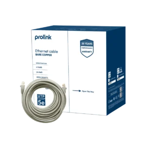 Prolink Cat 5e UTP Bare Solid Copper 24AWG Network Cable - CAT5e 24UC