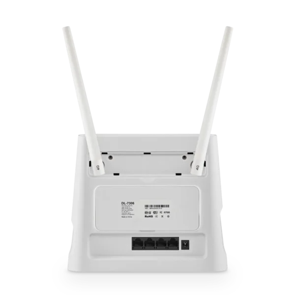 Prolink DL-7306 LTE CAT4 150Mbps Wi-Fi 300Mbps Home 4G Router with SIM Slot and Battery Backup - DL-7306