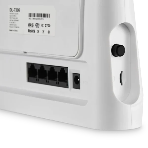 Prolink DL-7306 LTE CAT4 150Mbps Wi-Fi 300Mbps Home 4G Router with SIM Slot and Battery Backup - DL-7306
