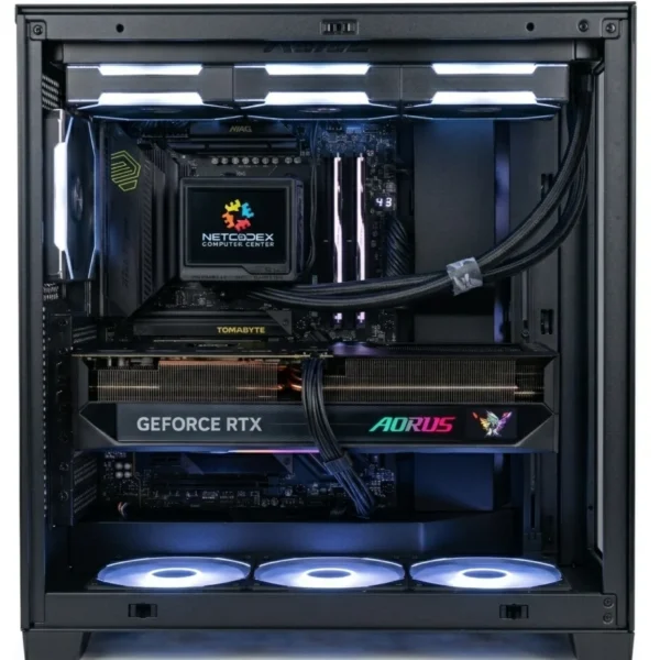 Echois | AMD Ryzen 9 9950X3D & NVIDIA RTX 5080 High-End Gaming and Content Creation Workstation - 64GB DDR5 4TB NVMe SSD