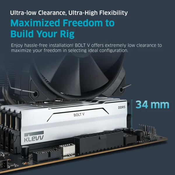 Klevv Bolt V White 32GB 2x16GB DDR5 6000MHz CL30 AMD Optimized - KD5AGU880-60A300I
