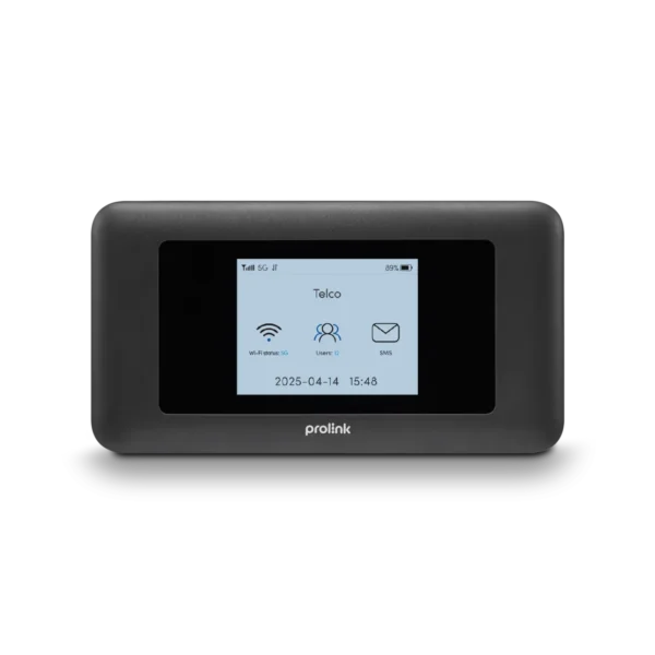 Prolink DL-7211 5G NR Wi-Fi 6 Mobile Router 2.77Gbps Portable Pocket Wifi 5050mAh Battery Charcoal - DL-7211