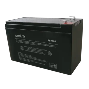 Prolink 12V 10AH Maintenance Free VRLA Battery for UPS Auto-Gate and Alarm System - PBV50A