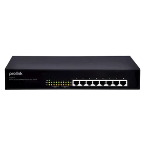 Prolink PSG801P 8-Port Gigabit PoE 10/100/1000Mbps Managed-Style Metal Switch Hub - PSG801P