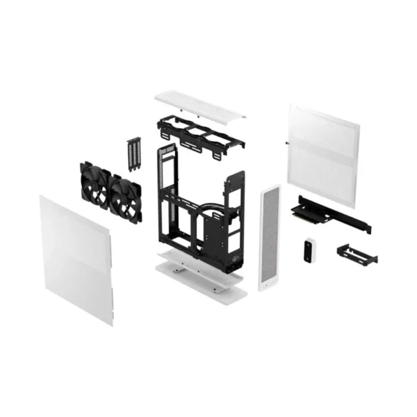 Fractal Design Ridge White Mini ITX Small Form Factor Case PCIe 4.0 Riser - FD-C-RID1N-12
