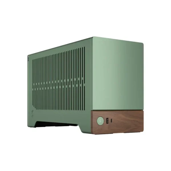 Fractal Design Terra Jade Mini-ITX Small Form Factor Case Anodized Aluminum Solid Walnut Accent - FD-C-TER1N-03