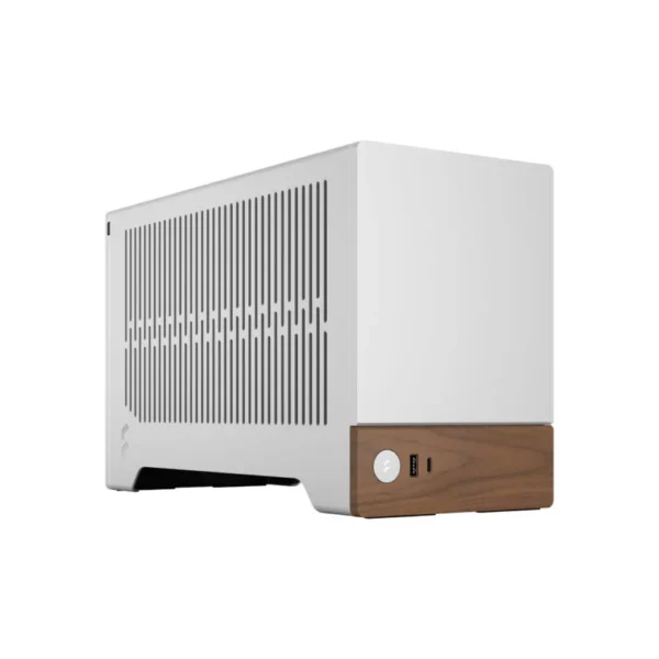 Fractal Design Terra Silver - Mini-ITX SFF Case Anodized Aluminum FSC Walnut - FD-C-TER1N-02