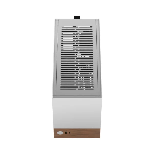 Fractal Design Terra Silver - Mini-ITX SFF Case Anodized Aluminum FSC Walnut - FD-C-TER1N-02