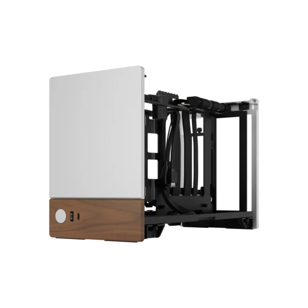 Fractal Design Terra Silver - Mini-ITX SFF Case Anodized Aluminum FSC Walnut - FD-C-TER1N-02