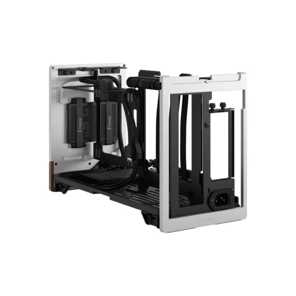 Fractal Design Terra Silver - Mini-ITX SFF Case Anodized Aluminum FSC Walnut - FD-C-TER1N-02