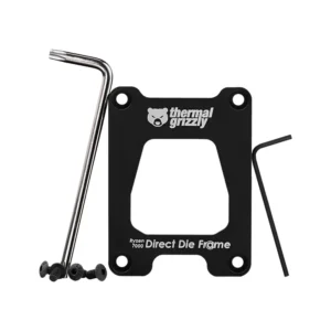 Thermal Grizzly Ryzen 7000 Direct Die Frame Anodized Aluminum CPU Mounting Bracket for Delidded Processors - TG-DDF-R7000-R