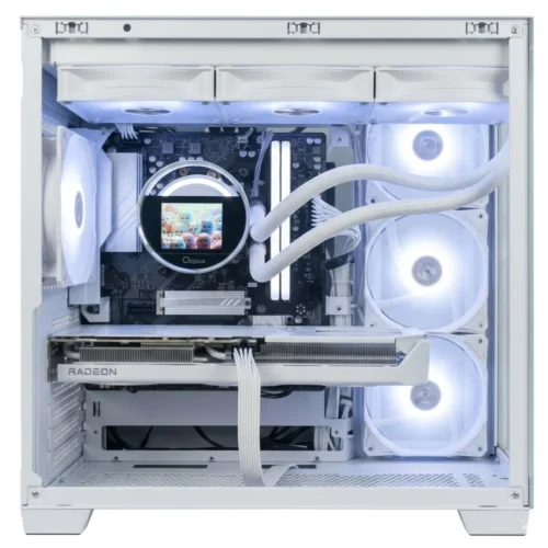 Wisp | AMD Ryzen 7 7700 & Radeon RX 9060 XT 16GB White Gaming PC - 32GB DDR5 7200MHz - 1440p Streaming and Content Creation Desktop