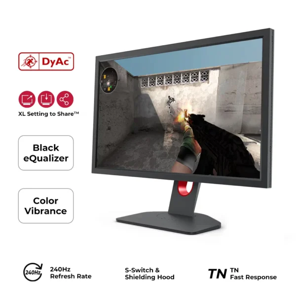 XL2546K_01-2 BenQ Zowie XL2546K 24.5 inch 240Hz TN DyAc+ Esports Gaming Monitor - XL2546K