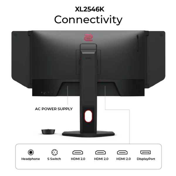 XL2546K_04-1 BenQ Zowie XL2546K 24.5 inch 240Hz TN DyAc+ Esports Gaming Monitor - XL2546K