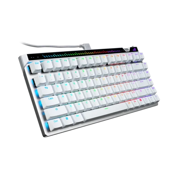 ASUS ROG Falchion Ace 75 HE 75% Layout Hot-Swappable Magnetic Switches 8000Hz Polling White - M705 ROG FALCHION ACE 75HE/WT/V2X/US/PBT