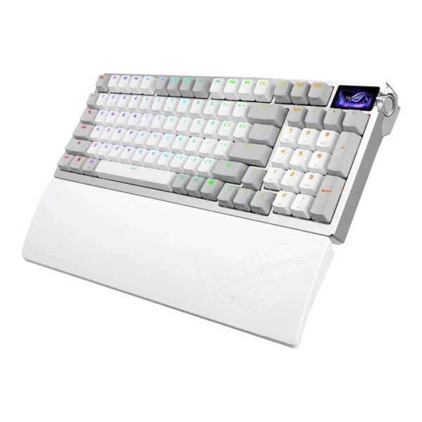 ASUS ROG Azoth 96 HE Wireless Analog Gaming Keyboard White Layout 96 ROG HFX V2 Magnetic Switches OLED Display 8K Polling - M902 ROG AZOTH 96 HE L/WHT/HFXV2/US/PBT