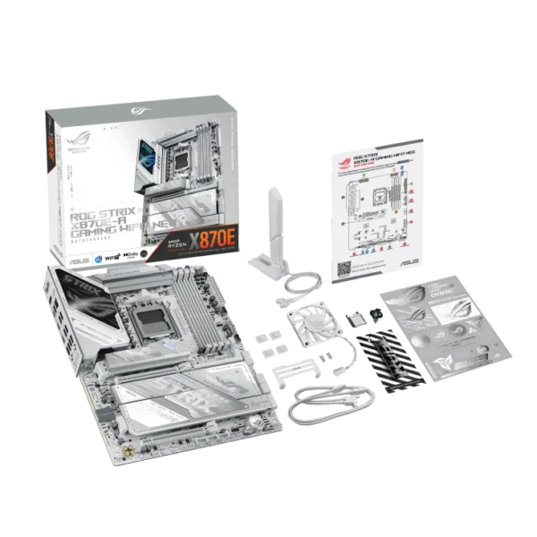 h732 (5) ASUS - ATX AM5 X870E Motherboard DDR5 WiFi 7 White - ROG STRIX X870E-A GAMING NEO