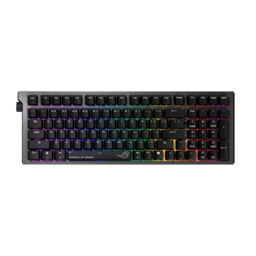 ASUS ROG Strix Morph 96 Wireless Mechanical Gaming Keyboard 96% Layout Hot Swappable ROG NX V2 Snow Switches South-facing PCB Tri-mode - X903 STRIX MORPH 96 WL/NXSWV2