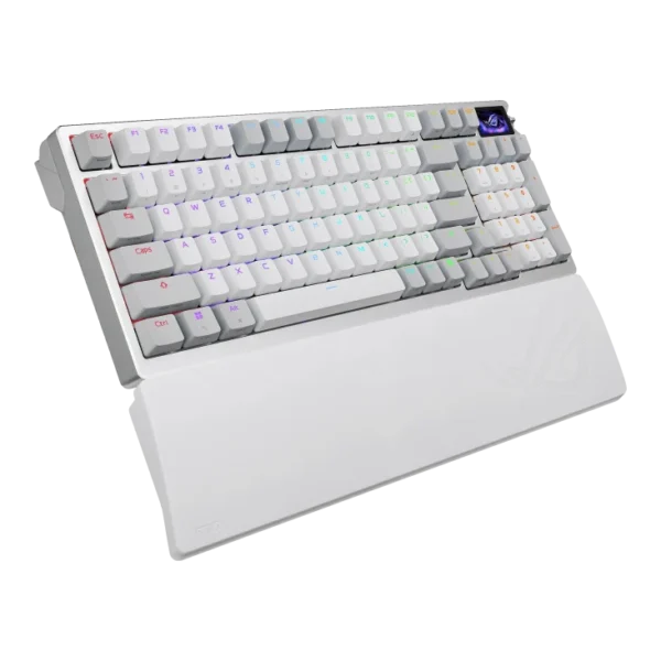 ASUS ROG Azoth 96 HE Wireless Analog Gaming Keyboard White Layout 96 ROG HFX V2 Magnetic Switches OLED Display 8K Polling - M902 ROG AZOTH 96 HE L/WHT/HFXV2/US/PBT