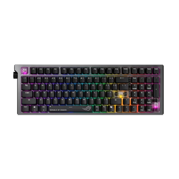 ASUS ROG Strix Morph 96 Wireless Mechanical Gaming Keyboard 96% Layout Hot Swappable ROG NX V2 Snow Switches South-facing PCB Tri-mode - X903 STRIX MORPH 96 WL/NXSWV2
