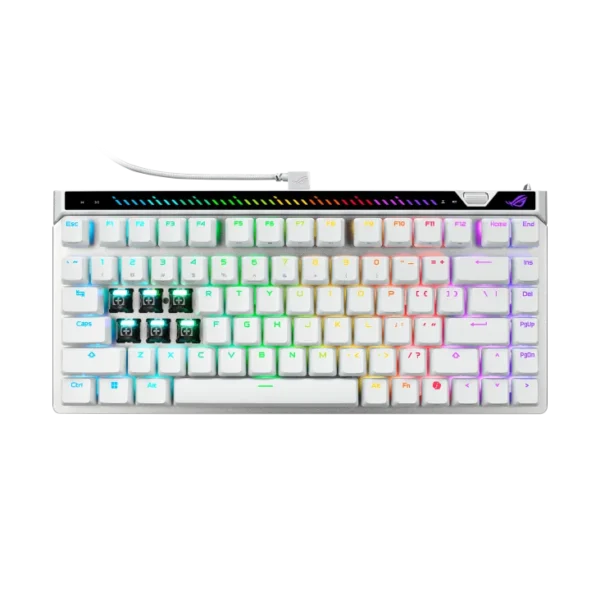 ASUS ROG Falchion Ace 75 HE 75% Layout Hot-Swappable Magnetic Switches 8000Hz Polling White - M705 ROG FALCHION ACE 75HE/WT/V2X/US/PBT