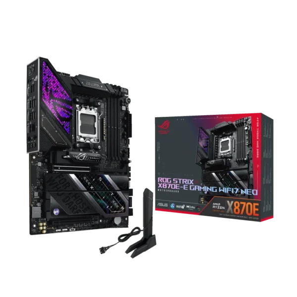 ASUS ROG Strix X870E-E Gaming WiFi7 Neo ATX AM5 DDR5 USB4 PCIe 5.0 Motherboard - ROG STRIX X870E-E GAMING NEO