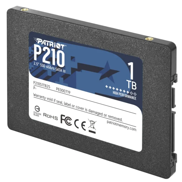 Patriot P210 1TB SATA 3 2.5 Inch Internal Solid State Drive - P210S1TB25