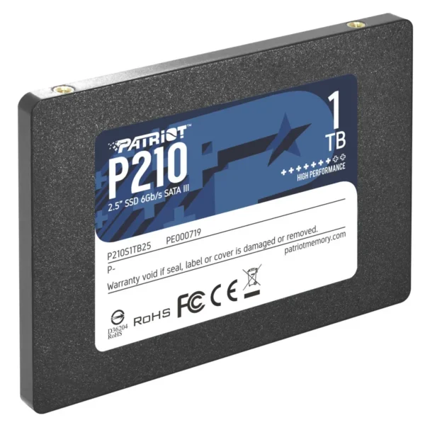 Patriot P210 1TB SATA 3 2.5 Inch Internal Solid State Drive - P210S1TB25