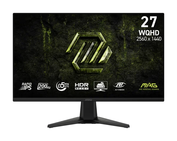 MSI MAG 275QF E20 27" WQHD 2560x1440 200Hz 0.5ms Rapid IPS FreeSync Gaming Monitor | MAG 275QF E20
