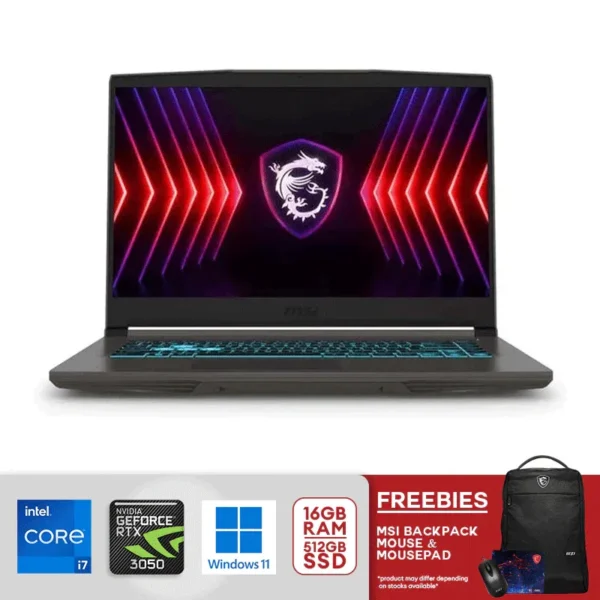 MSI Thin 15 15.6" FHD 144Hz IPS i7-13620H RTX 3050 16GB RAM 512GB SSD Gaming Laptop - Thin 15 B13UC-3473PH