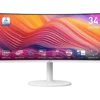 MSI Modern 34-inch UWQHD 120Hz 1500R Curved Monitor 98W PD KVM - MODERN MD342CQPW