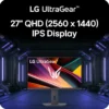 LG 27" UltraGear QHD 1440p IPS 200Hz 1ms FreeSync HDR400 Gaming Monitor - 27G610A-B
