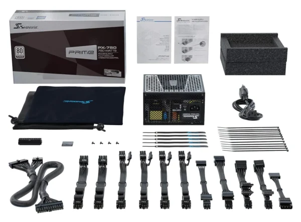 SEASONIC Prime Platinum 750W 80 Plus Fully Modular ATX Power Supply - SSR-750PD