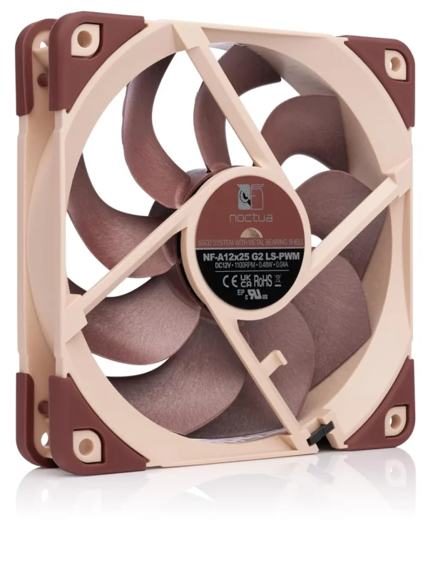 Noctua NF-A12x25 G2 LS-PWM 120mm Quiet PC Fan - 1100 RPM - Sterrox LCP - NF-A12X25 G2 LS-PWM