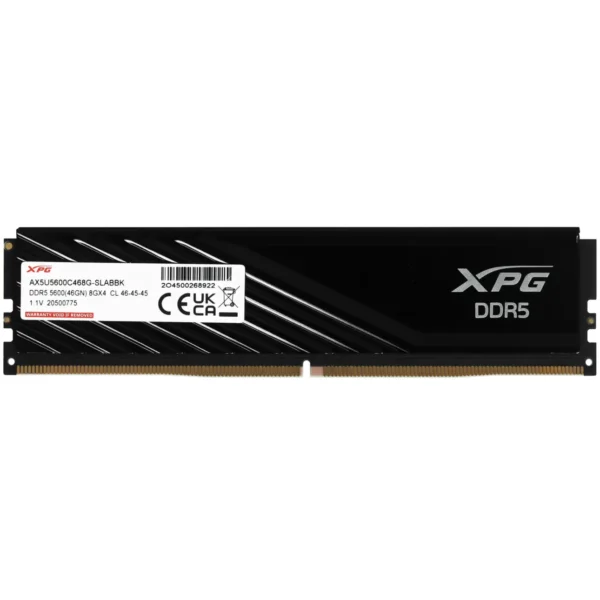 ADATA XPG Lancer Blade RGB 8GB DDR5 5600MHz Black Heatsink Memory - AX5U5600C468G-SLABBK