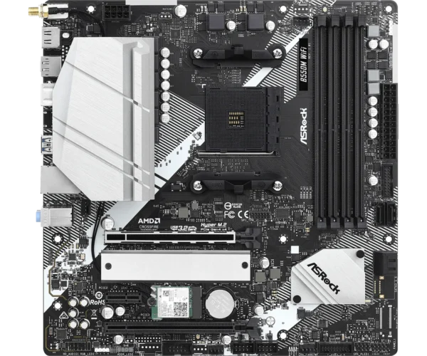 B550M WiFi(L2) ASRock B550M WIFI Motherboard - AMD B550, DDR4, PCIe 4.0, WiFi 6E, Micro-ATX - ASROCK B550M WIFI