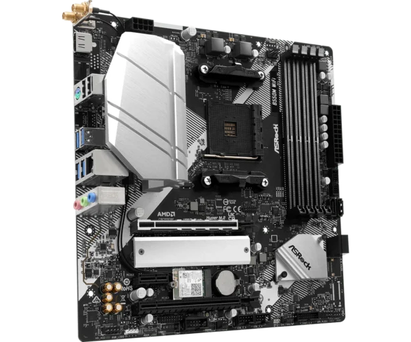 B550M WiFi(L3) ASRock B550M WIFI Motherboard - AMD B550, DDR4, PCIe 4.0, WiFi 6E, Micro-ATX - ASROCK B550M WIFI
