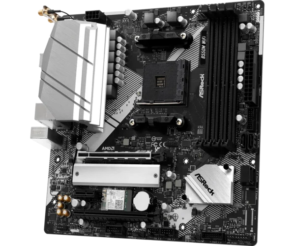 B550M WiFi(L4) ASRock B550M WIFI Motherboard - AMD B550, DDR4, PCIe 4.0, WiFi 6E, Micro-ATX - ASROCK B550M WIFI