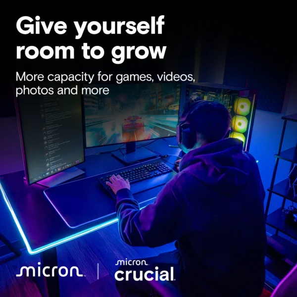 Crucial-T710-GalleryImagesNonHS-5-Capacity Crucial - T710 4TB Pro Series PCIe Gen5 x4 NVMe M.2 2280 Internal Solid State Drive - CT4000T710SSD8
