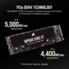 CORSAIR MP600 CORE XT 2TB PCIe Gen4 x4 NVMe M.2 2280 SSD - CSSD-F2000GBMP600CXTR2