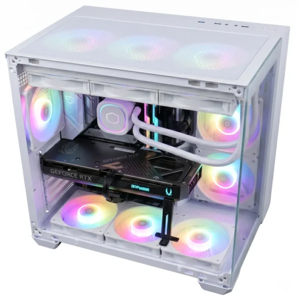 NimbusX High-End White Edition Gaming & Streaming PC - AMD Ryzen 7 7800X3D, RTX 5070, 32GB DDR5, 1TB Gen4 NVMe - 1440p & 4K Desktop, NimbusX | High-End White Edition Gaming & Streaming PC - AMD Ryzen 7 7800X3D, RTX 5070, 32GB DDR5, 1TB Gen4 NVMe - 1440p & 4K Desktop