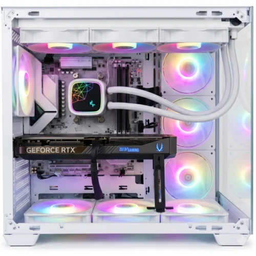 NimbusX | High-End White Edition Gaming & Streaming PC - AMD Ryzen 7 7800X3D, RTX 5070, 32GB DDR5, 1TB Gen4 NVMe - 1440p & 4K Desktop