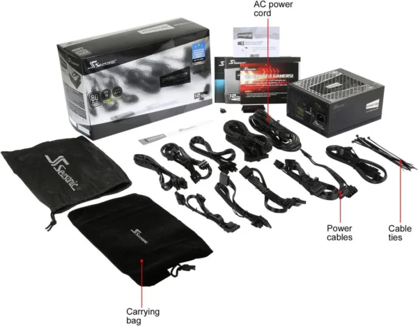 Seasonic Prime Ultra 650W 80 PLUS Titanium Fully Modular ATX Power Supply - SSR-650TR