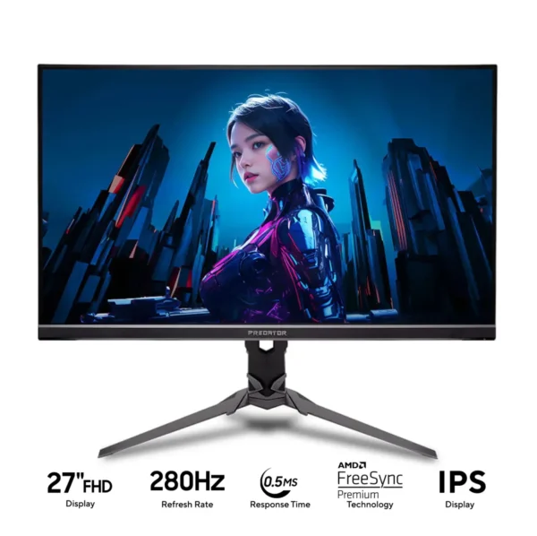 SKU-4711474745408_1600x Acer Predator 27" Full HD IPS Gaming Monitor - 280Hz, 0.5ms, HDR400, AMD FreeSync Premium - XB273 Z3bmiiprx