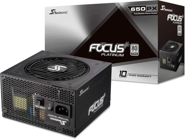 Seasonic FOCUS Plus 650W 80 PLUS Platinum Fully Modular ATX Power Supply - SSR-650PX