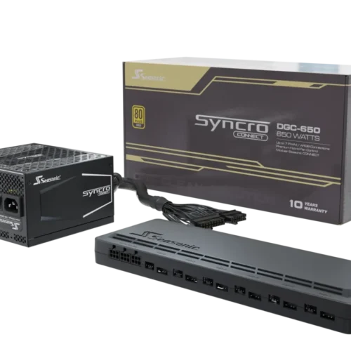 Seasonic Syncro Q704 + DGC-650 650W 80+ Gold Fully Modular Power Supply Bundle - SSR650FA2