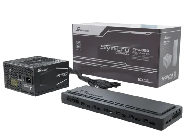 Seasonic Syncro Q704 + DPC-850 850W 80 PLUS Platinum Fully Modular PC Case & Power Supply Bundle - SSR850FB