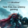 LG 27" UltraGear QHD 1440p IPS 200Hz 1ms FreeSync HDR400 Gaming Monitor - 27G610A-B